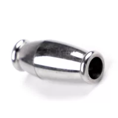   Mágneses kapocs platina ezüst színben, rozsdamentes, kb. 2,4 mm zsinórhoz 1 db
