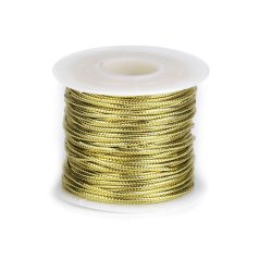   Lurex arany zsinór 2 mm-es hengeres díszkötöző. 30 m/orsó
