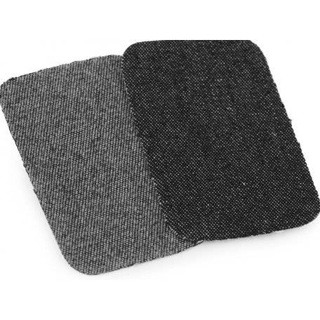 Farmerfolt felvasalható, pamut anyagból, 76x49 mm farmerkék árnyalatok és a fekete farmer  (10 db/csomag )