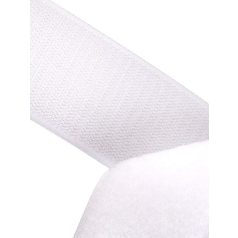   Varrható tépőzár 50 mm fehér  komplett (kampós+bolyhos) 5 méteres (kis kiszerelés) 