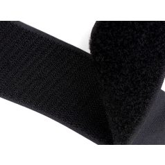   Varrható tépőzár 50 mm fekete komplett (kampós+bolyhos) 5 méteres (kis kiszerelés) 