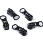 Vízálló cipzárhoz kocsi fekete színben.  (No.7 spirál)