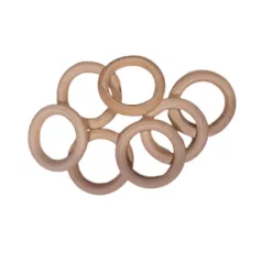   Függönykarika fából, külső 49 mm, belső 32 mm, nem lakkozott, festhető,  natúr világos színű.  ( 10 db/csomag). Fakarika