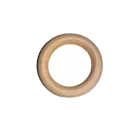 Függönykarika fából, külső 49 mm, belső 32 mm, nem lakkozott, festhető,  natúr világos színű.  ( 10 db/csomag). Fakarika
