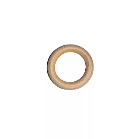 Függönykarika fából, külső 49 mm, belső 32 mm, nem lakkozott, festhető,  natúr világos színű.  ( 10 db/csomag). Fakarika