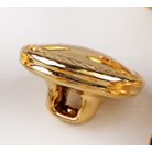 Dekoratív fém gomb, mintás lapos , 20-as (12,7 mm)  arany, ezüst vagy fekete hátul varró füles. 50 db/cs 