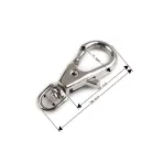 Karabiner 4 mm bújtatóval arany színben 50 db/csomag . Forgós karabiner kicsi. Rozsdamentes. 