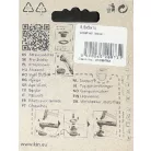 Ringli karika 5,5 mm házilag beüthető kézi aparáttal arany színű, réz alapú KIN Lord  20 db-os,  