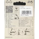 Ringli karika 5,5 mm házilag beüthető kézi aparáttal fekete színű, réz alapú KIN Lord  20 db-os,  
