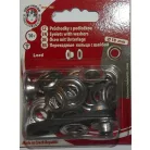 Ringli karika 8 mm házilag beüthető kézi aparáttal nikkel ezüst, KIN Lord 10 db-os, 