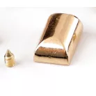 Cipzár végzáró + csavar, arany vagy ezüst színben. Szélesség: 9 mm Méretek: 10 x 16 mm Súly: 2 g 10 db / csomag 