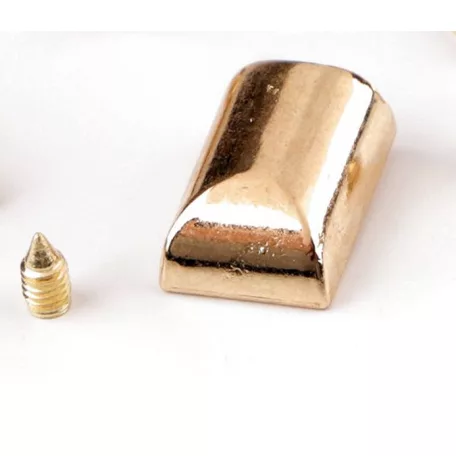 Cipzár végzáró + csavar, arany vagy ezüst színben. Szélesség: 9 mm Méretek: 10 x 16 mm Súly: 2 g 10 db / csomag 