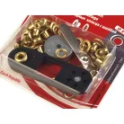 Ringli karika 4 mm arany színű  házilag beüthető kézi aparáttal KIN Lord 20 db-os, 