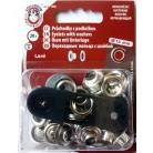 Ringli karika 7 mm házilag beüthető kézi aparáttal ezüst színű, "KIN Lord"  20 db-os