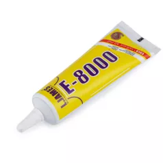   Bőr és műbőr ragasztó 50 ml E-8000 L.JAMES . Fém csőrös  adagolóval , univerzális. 