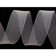   Lószőr szalag 25 mm átlátszó, kemény tartású ruha merevítő.  40 méter/tekercs