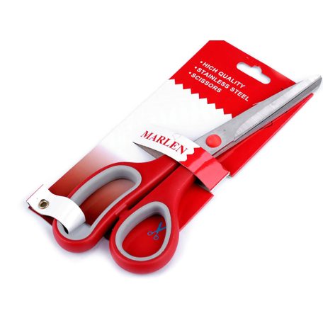 Szabóolló mikrofogas 21 cm, műanyag nyéllel. MARLEN: pontos vágás. 8"-os. Rozsdamentes. Csúcs minőség.