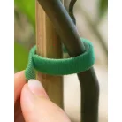 Kétoldalas tépőzár, 10 mm széles, zöld kötegelő, alacsony profilú (puha) 5 méter/tekercs. ( kis kiszerelés)