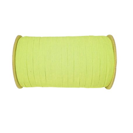Színes gumipertli 7 mm  neon sárgászöld  színben (5 méter)