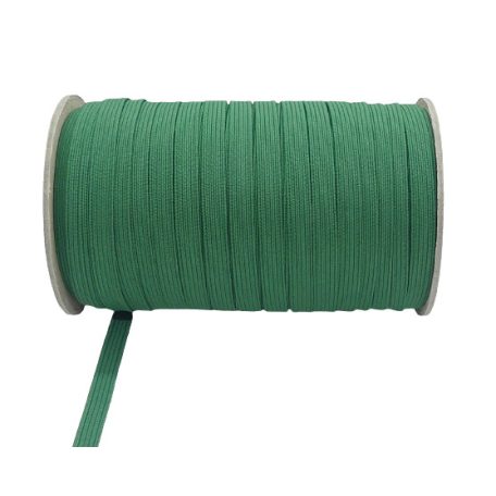 Színes gumipertli 7 mm  sötétzöld színben (5 méter)