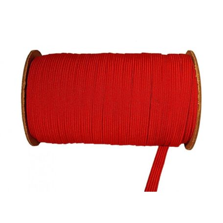 Színes gumipertli 7 mm  piros színben  (5 méter)
