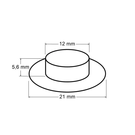 Ringli karika 12 mm házilag beüthető ezüst színű, KIN Lord. Vas anyagú. (10 pár/tálca)