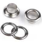 Ringli karika 10 mm, vas alapú, nikkel színű 8 mm magas, ömlesztett. (100 pár/csomag) "hosszú lábú"