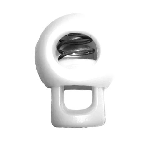 Zsinór szabályozó rugós golyós (egylyukú) max. 4-5 mm-es zsinórhoz, többféle színben. (100 db/cs)
