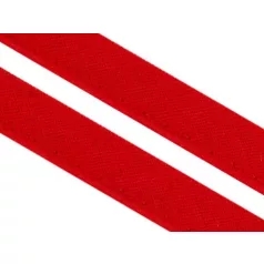   Pamut paszpol 12 mm széles, piros színben. 50 méter / orsó (300631)