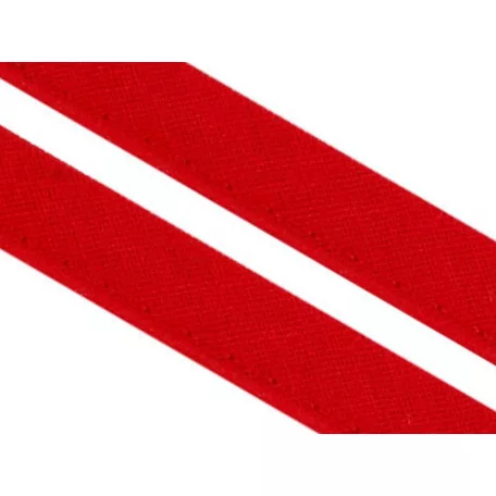Pamut paszpol 12 mm széles, piros színben. 50 méter / orsó (300631)