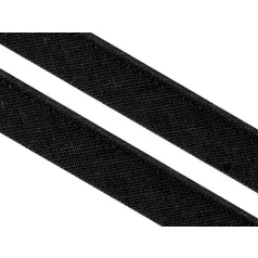   Pamut paszpol 12 mm széles, fekete színben. 50 méter / orsó 