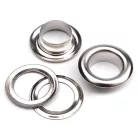 Ringli karika 10 mm, vas alapú, ezüst színű. 100 pár/ csomag 