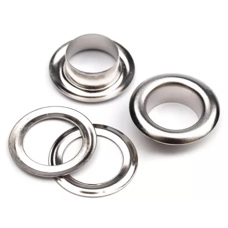 Ringli karika 10 mm, vas alapú, ezüst színű. 100 pár/ csomag 