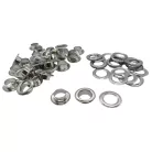 Ringli karika 10 mm, vas alapú, ezüst színű. 100 pár/ csomag 