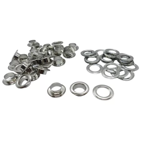 Ringli karika 10 mm, vas alapú, ezüst színű. 100 pár/ csomag 