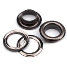 Ringli karika 10 mm, vas alapú,  black nikkel 100 pár/ csomag  (10x16x6mm)