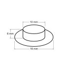 Ringli karika 10 mm, vas alapú,  black nikkel 100 pár/ csomag  (10x16x6mm)