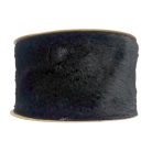 Műszőrme szalag fekete, 6 cm x 2 méteres, gallér, passzé, dekoráció.  