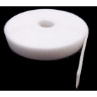 Kétoldalas tépőzár, kötegelő, 20 mm x 25 méter. Fekete vagy fehér színben. ( Nagy kiszerelés) 