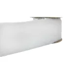 Műszörme szalag hófehér színű 63 mm 2,7 méter, dekorációs kellék. (02) Manó szakáll. Szőrös szalagok. 