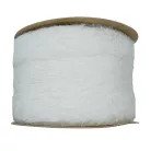 Műszörme szalag hófehér színű 63 mm 2,7 méter, dekorációs kellék. (02) Manó szakáll. Szőrös szalagok. 