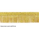 Arany lurex rojt 30 mm csillogó Leoni szalag. Zászlórojt. 9 m/tekercs