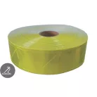 Varrható fényvisszaverő szalag PVC XM-6500 Yellow 50 mm. Vízálló. 75 x mosható. 5 métertől. Varrható.