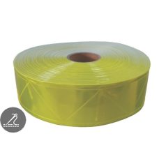   Fényvisszaverő szalag PVC XM-6500 Yellow 50 mm. Vízálló. 75 x mosható. 5 métertől. Varrható.