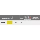 Varrható fényvisszaverő szalag PVC XM-6500 Yellow 50 mm. Vízálló. 75 x mosható. 5 métertől. Varrható.