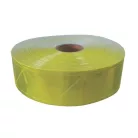 Varrható fényvisszaverő szalag PVC XM-6500 Yellow 50 mm. Vízálló. 75 x mosható. 5 métertől. Varrható.