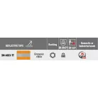 Varrható fényvisszaverő szalag XM-6023-TT sárga-ezüst csíkkal 50 mm. 5 métertől . Certificat-tal . Felvarrható.